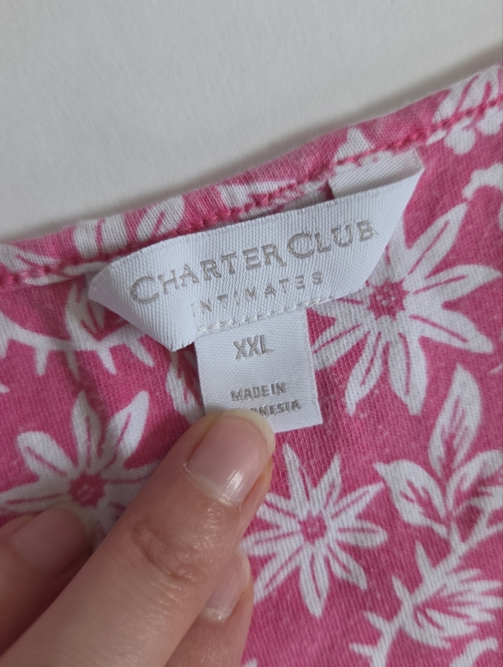 Charter Club Intimate Pink Floral Sleeveless Nightgown Country Prairie sz XXL - Picture 3 of 6